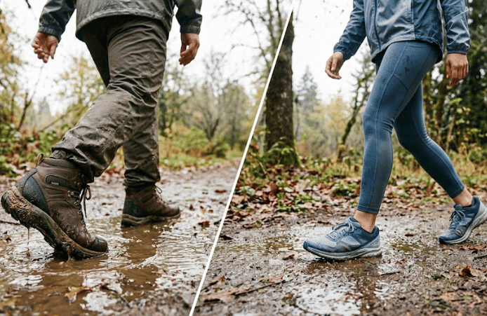 Waterproof Shoes Versus Water-Resistant Options